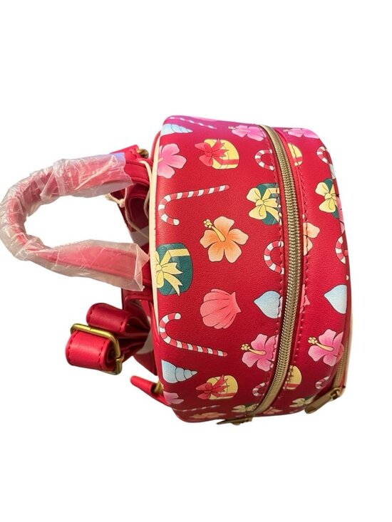 Loungefly Disney Stitch & Angel Scrump Holiday Tree Christmas Mini Backpack NWT
